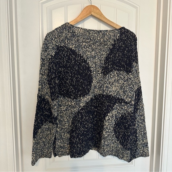 Vintage Abstract Hand Knit Sweater Silk Blue Whimsigoth Fairy Boho Size Medium - Picture 4 of 11